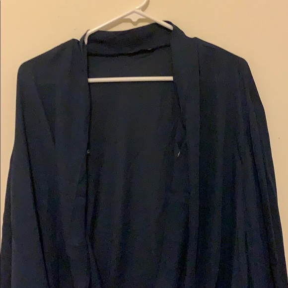 See thru navy blue blouse - Picture 5 of 6